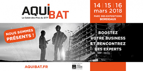 Retrouvez ACTIS au salon AQUIBAT à Bordeaux du 14 au 16 mars